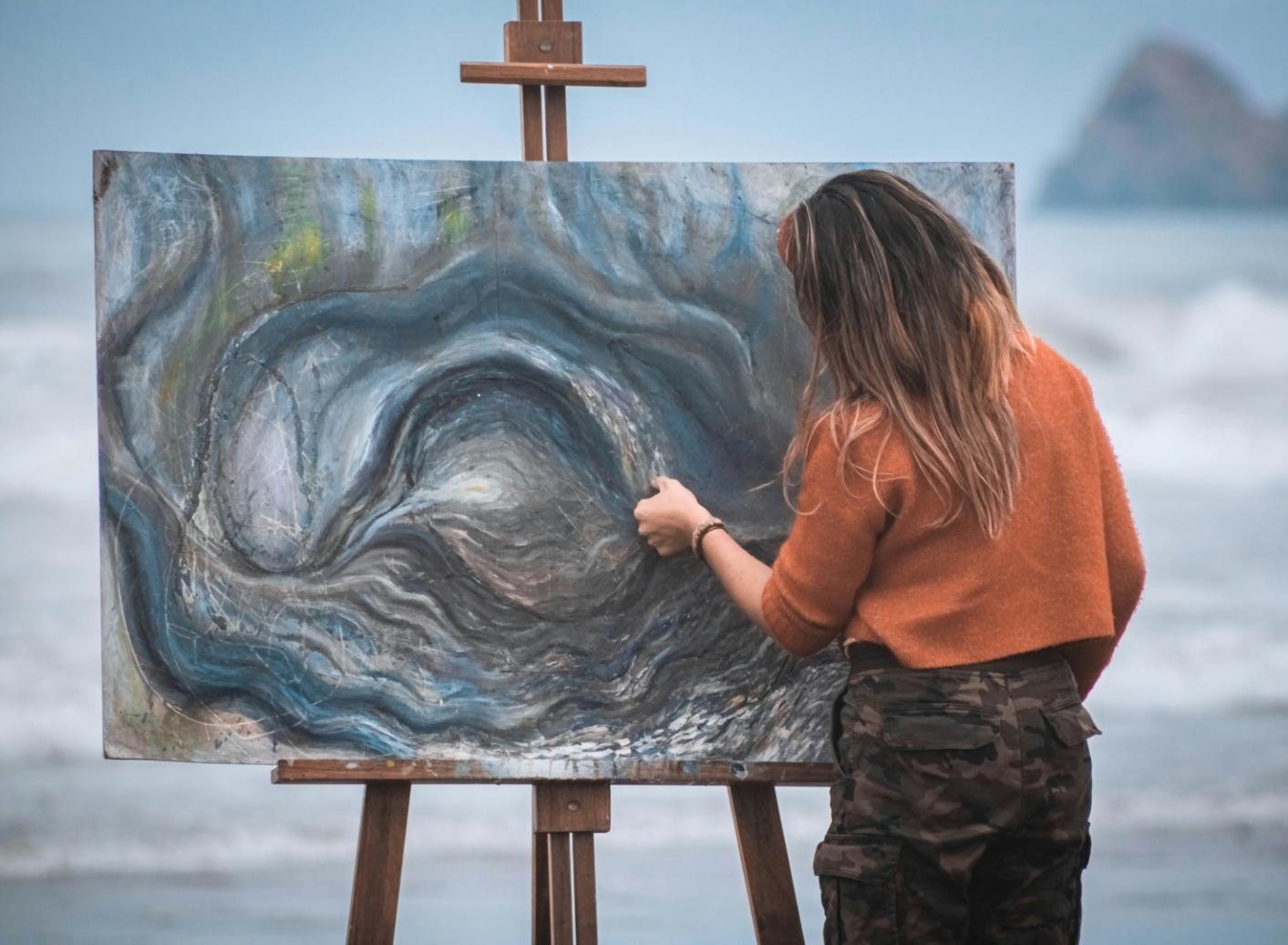 Students creating fantasy character sketches during workshop session