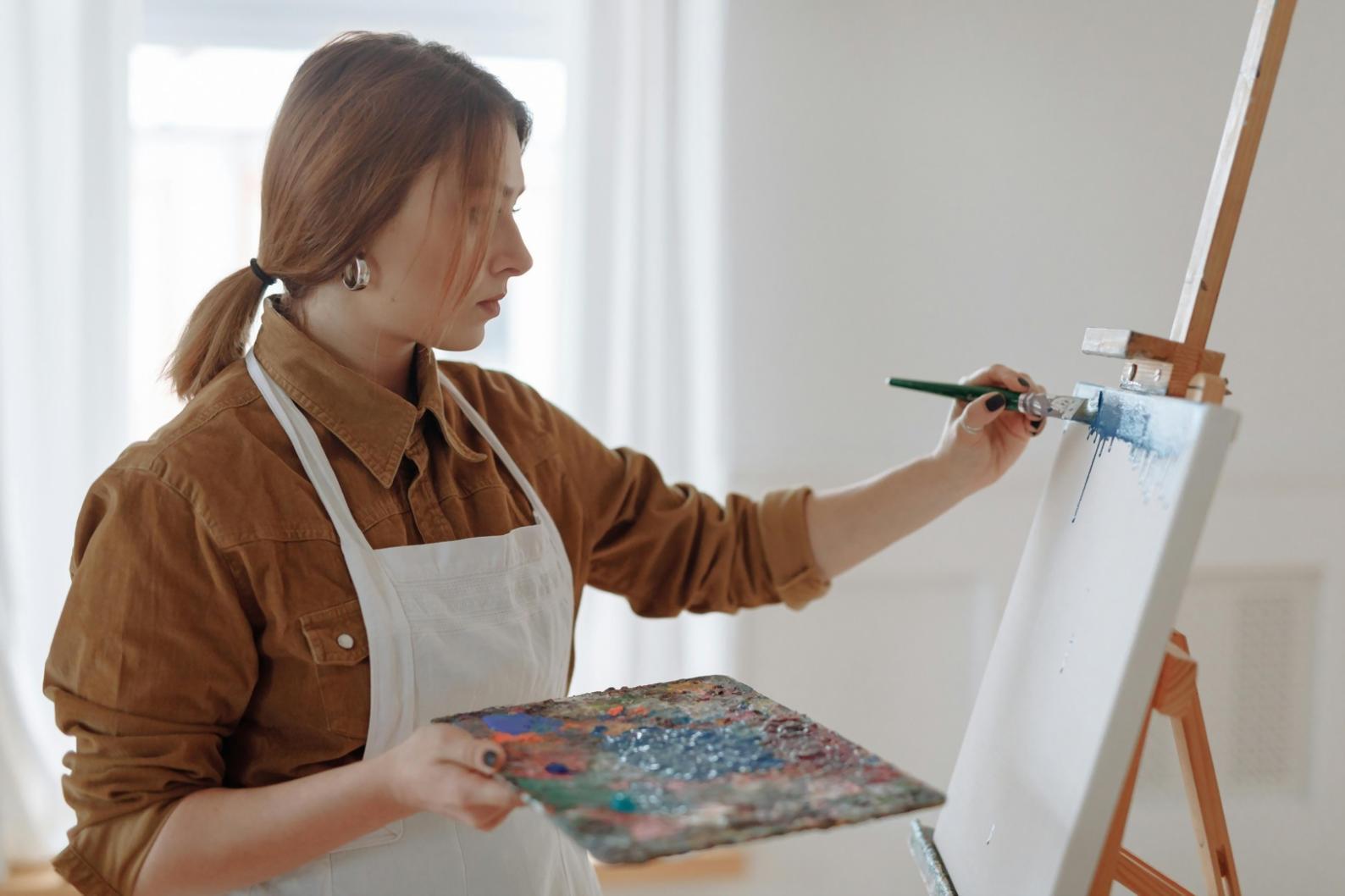 Fantasy environment painting demonstration with atmospheric perspective